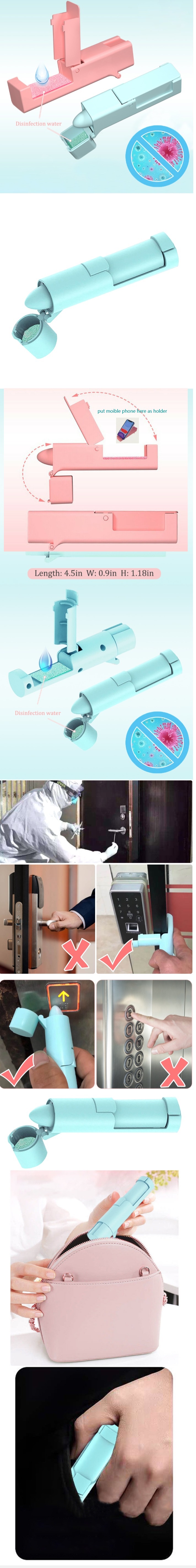 Anti-epidemic Tools, Artifact Sanitary, Disposable Disinfectant, Alcohol Pads, Alcohol Prep Pad, Alcohol Wipes, Elevator Press Tool, No Contacting Tool,