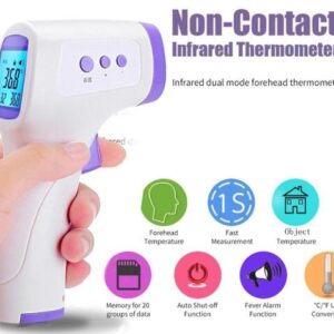 CK-T1803 Thermometer, ForeHead Thermometer, Handheld Thermometer, Temperature Detector, Infrared Thermometer, No-contact Thermometer, Forehead Gun,