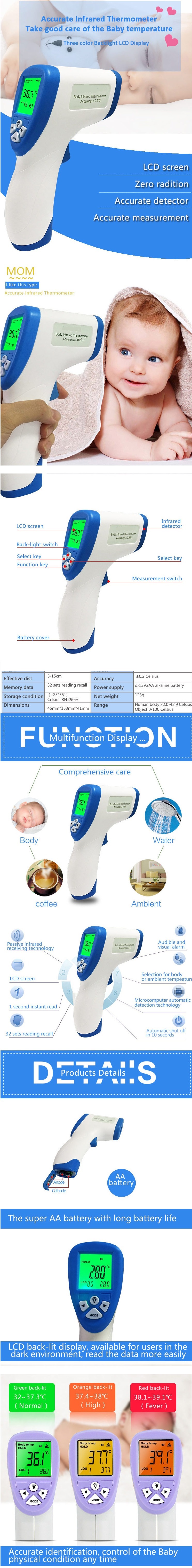 TS-A1 Forehead Thermometer, DT-8806C Forehead Thermometer, Body Infrared Thermometer,