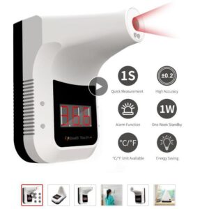 Forehead Themometer, Digital Thermometer, Infrared Themometer, Non-Contact Thermometer, No Touch Thermometer, Forehead Temperature Tester, Forehead Temperature Detector, Temperature Alert, Digital Ear Thermometer, K3 Thermometer, K3 Forehead Thermometer,Wall Mounted Infrared Thermometer,