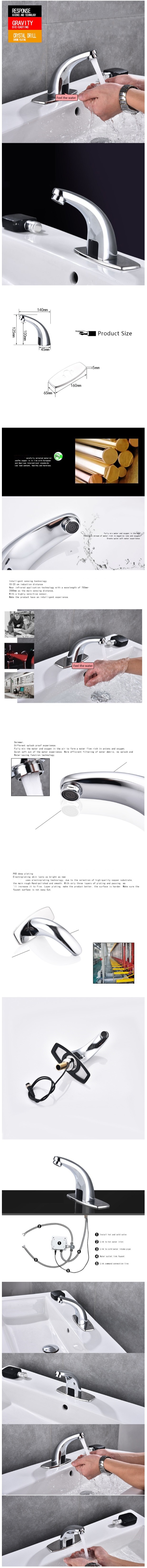 Automatic sensor faucet, Sensor Faucet, Inductive Tap, Automatic Tap, Infrared Tap, Sensor Tap, Touchless Tap, Touchless Faucet, Hands Free Tap, Heng Rui Si Tap, Hengruisi Tap,