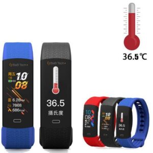 B6W Smart Bracelt, B6W Fitness Wristband, Temperature Bracelet, Smart Watch Thermometer, Thermometer Bracelet,