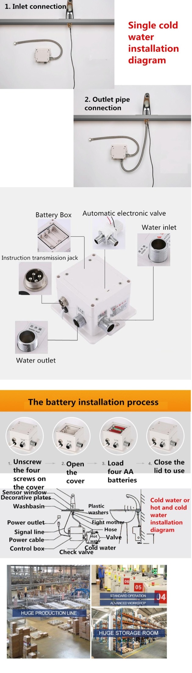 Infrared Sensor Touchless Tap Automatic Faucet