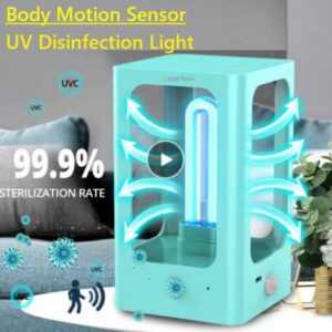 Motion Sensor UV Lamp, Body Motion Sensor UV Disinfection Light, UVC Lamp Sterilizer, Smart Sensor UV Light, Germicidal UV Light, Ultraviolet Disinfection Lamp, Intelligent Body Motion Sensor UVC Lamp, Infrared Induction UV Lamp, Intelligent Sensing Disinfection Light,