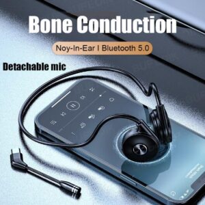 M-1 Bone Conduction Headset Detachable Microphone Mic, Wireless Gaming Headset, No Delay Bluetooth Earphone, Shenzhen China Factory Manufacturer Best Cheapest Wholesaler,