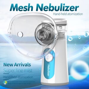 Ultrasonic Nebulizer, JZ-491S Mesh Nebulizer, Handheld Portable Mini Nebulizer, Home Inhaler Machine Atomizer,