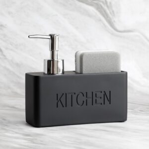 Modern kitchen accessories Soap Dispenser Set Liquid hand soap dispenser pump bottle brushes Holds and Stores Sponges Scrubbers