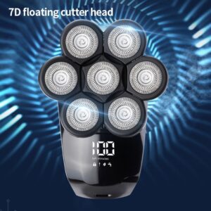 Electric Shaver 7D Hairdresser Rechargeable Shaver For Men Shave Their Heads Bald Head Artifact Beard Knife