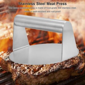 Round Stainless Steel Smash Burger Press Grill Accessories For Flat Top Grill Hamburger Press And Squeeze Grease Easy To Clean