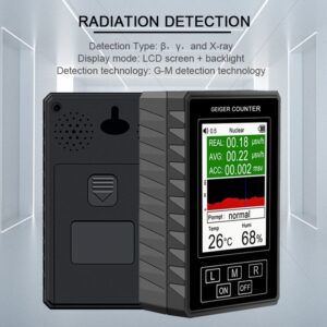 BR-9B XR1 Pro Nuclear Radiation Detector Color Display Screen Geiger Counter Personal Dosimeter Marble Detector Beta Gamma X-ray