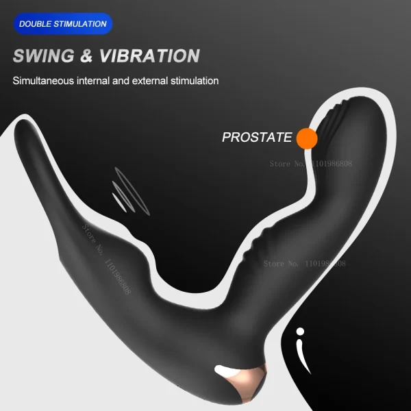 Wireless Remote Male Prostate Massager Dildo Anal Plug Rocking Penis Ring Vibrator For Men Gay Butt Stimulator Adult Sex Toys - Image 3