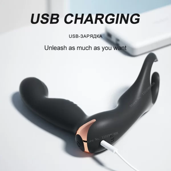Wireless Remote Male Prostate Massager Dildo Anal Plug Rocking Penis Ring Vibrator For Men Gay Butt Stimulator Adult Sex Toys - Image 5